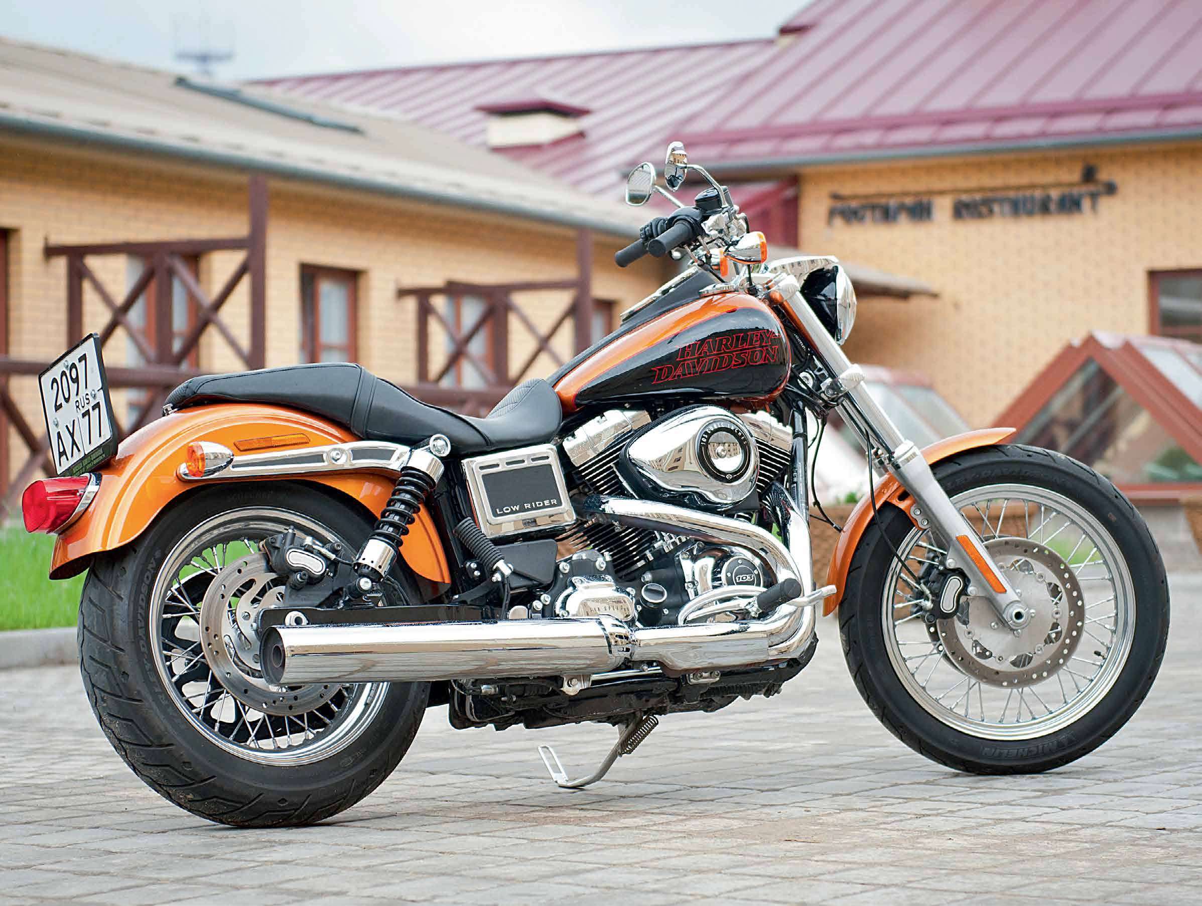 Harley Davidson Dyna посадка