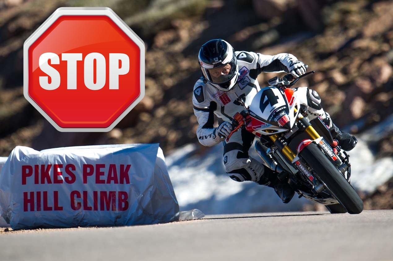 В гонке Pikes Peak запрещают мотоциклы!
